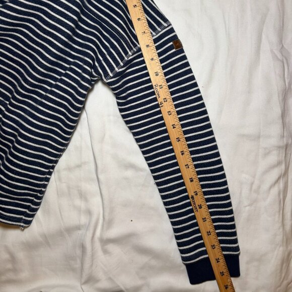 Roxy Women's Blue White Striped Pullover, Size L, Hoodie, Casual - Picture 6 of 9